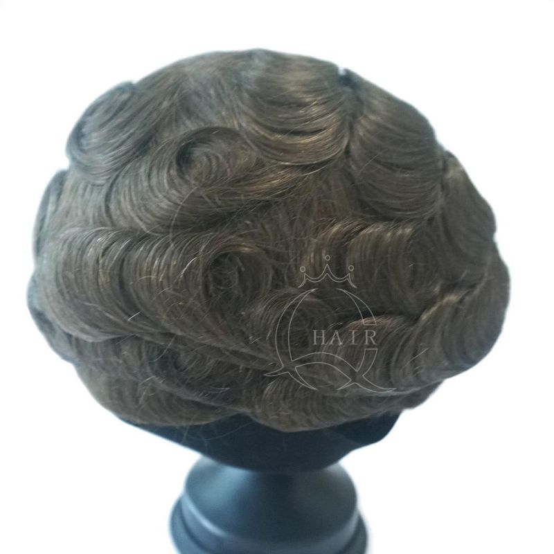 Human Hair Replacement System 8X10 6inch 100% Human Hair Virgin Remy Hair Invisible Knots Natural Hairline Human Hair Dubai Human Hair Men Toupee Toupees