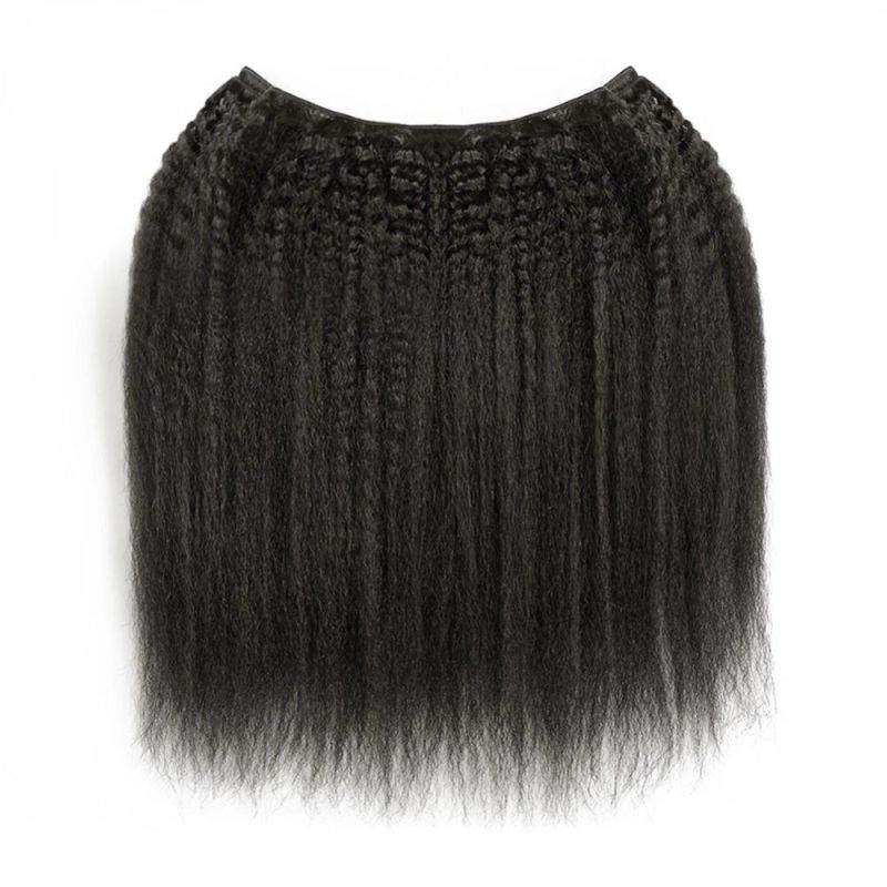 Brazilian Kinky Straight Hair Bundles Human Hair Bundles Remy Human Hair Extensions 3/4 Pieces Double Weft