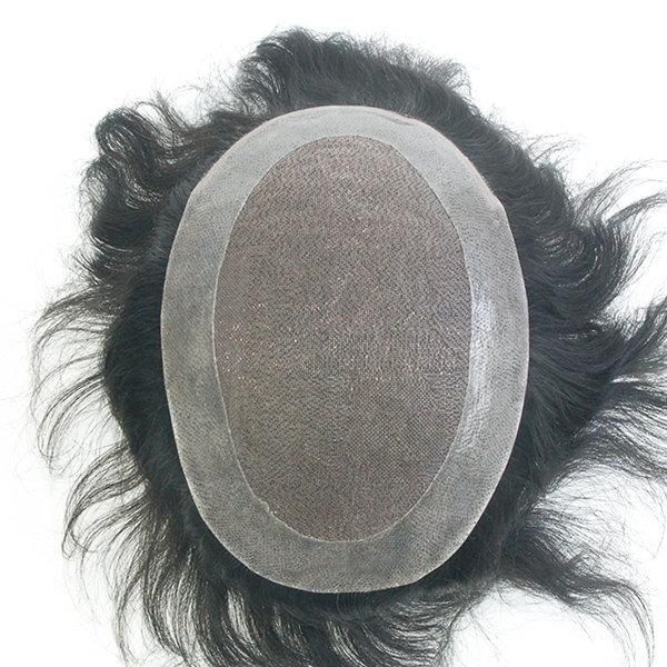 Custom Made Remy Hair Male Toupee
