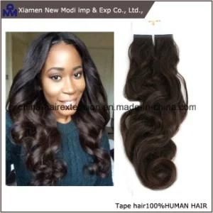 China Curly Human Hair Tape Hair Extension
