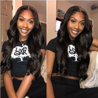Kbeth Human Hair Wig for USA Black Women Glamoy 22 Inch Customized 120% Density 100% Original Virgin Women&prime;s Body Wave Wig with 4X4 Lace Closure