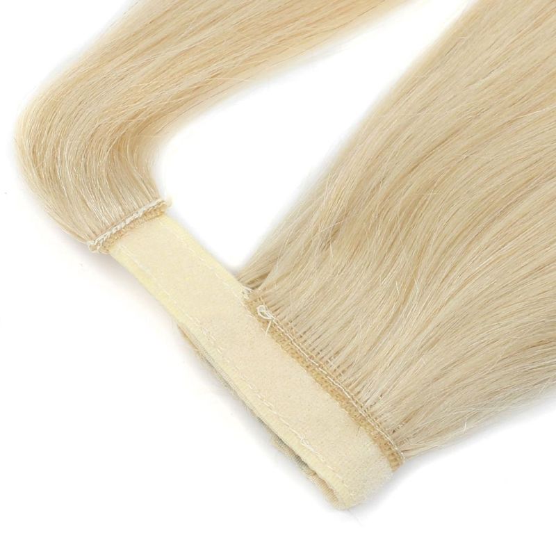Quality Indian Remy Human Hair Drawstring Ponytail/ Wrap Around Ponytail Hair Extensions