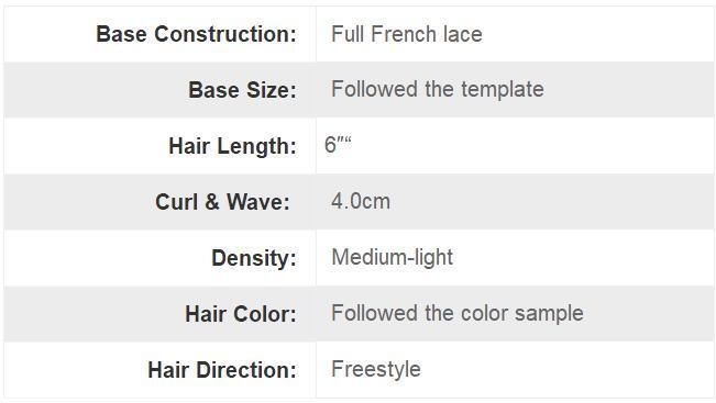 Men’ S Non Surgical Hair Replacement System French Lace