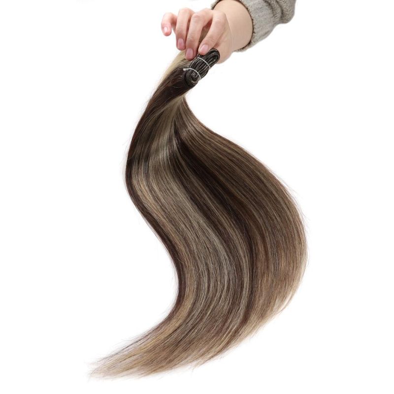 Factory Wholesale Hair Weft Machine Piano P6 613# Color Straight Weave Human Hair