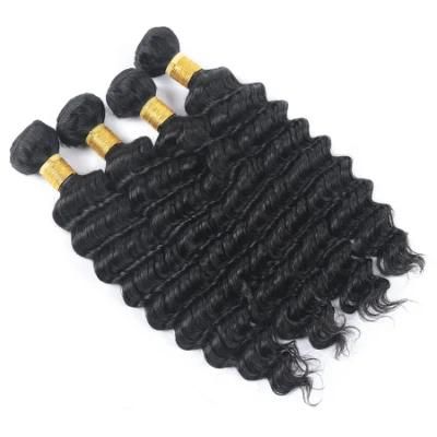 Deep Wavy Non Remy Natural Human Hair Weave Human Hair Bundles