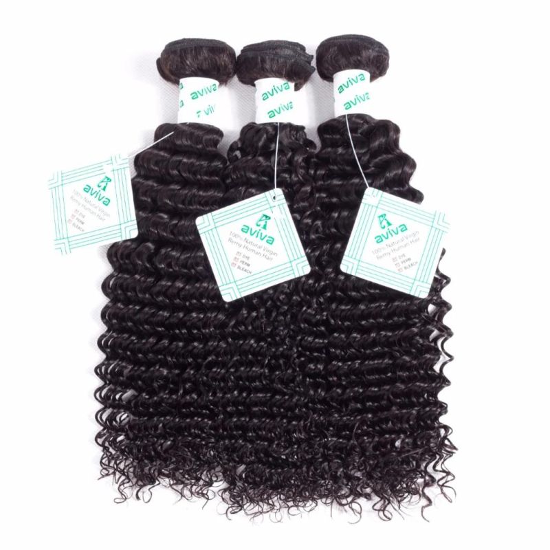 Brazilian Virgin Remy Hair Weave Double Drown Human Hair Deep Curl Weave