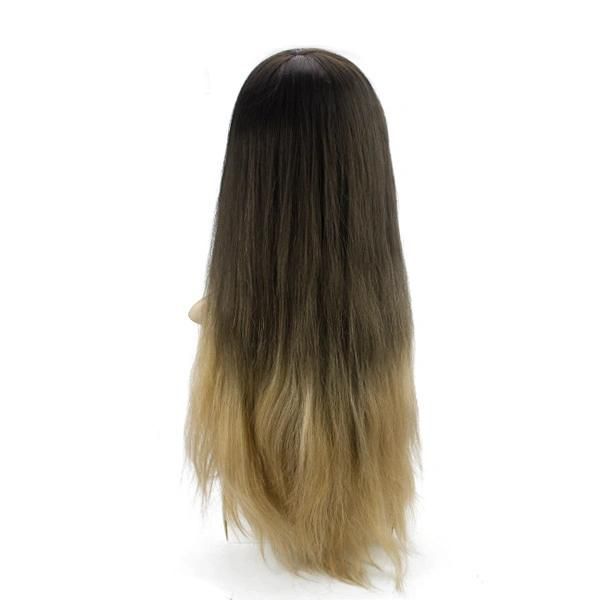Long Hair Two Tone Colour Full Cap Natural Hair Toupee