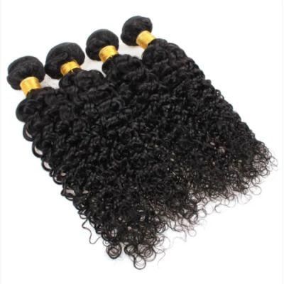Brazilian Deep Wave Bundles with Closure Remy Human Hair Tight Curly Can Be Dyed Deep Wave 3 Bundles with Closure