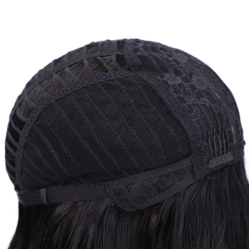 Kakifashion Hair Heat Resistant Soft Style Natural 118#Color African Short Bob Wig with Bangs for Black Women