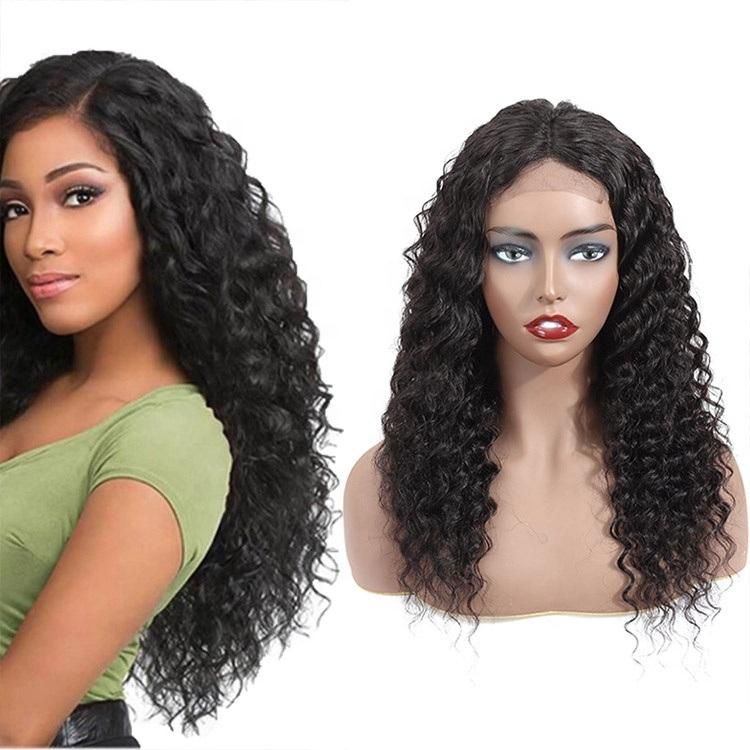 Factory Price High Quality 8A Brazil Human Hair Deep Wave Wig 150% Remy 13*4 Hair Wig