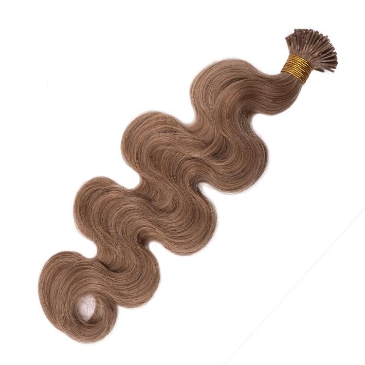 100% Cuticle Aligned Brazilian Human Hair Body Wave I-Tip Human Hair Extensions