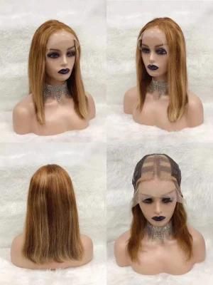 Cheap Price Short Human Hair Wigs Afro Lace Front Wig Unprocessed Raw Brazilian Bob