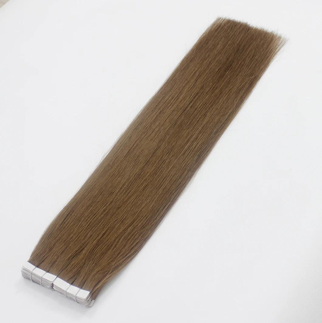 Tape in Extensions Brazilian Straight Human Hair Bundles 4 Color Remy Human Hair Extensions