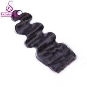 Factory Price 100% Virgin Human Hair, Quality Hair Closure Wavy Hair Closure