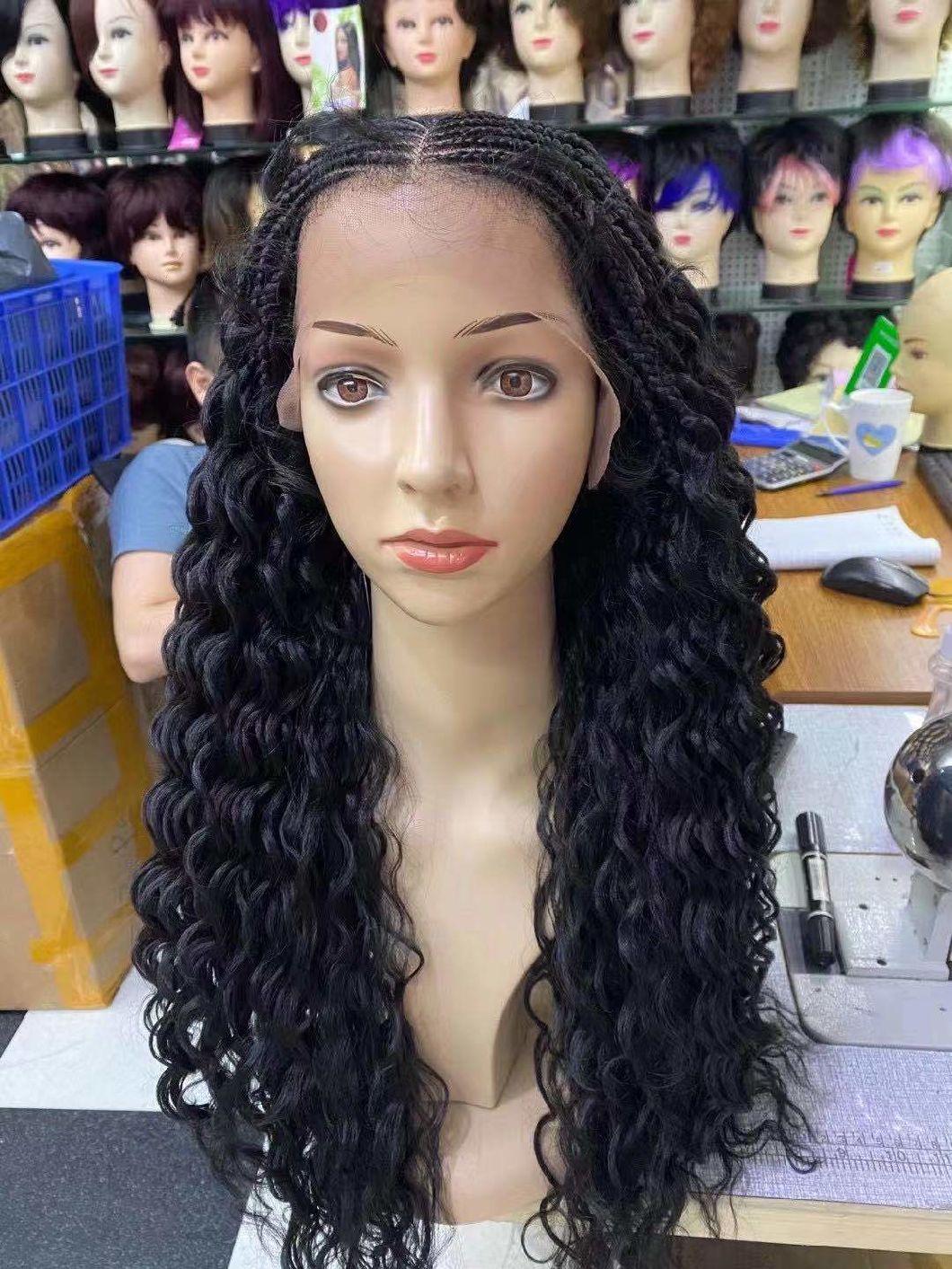 Synthetic Braided Wigs Lace, Lace Front Braided Cornrow Wigs for Black Women, Lace Front Braided Wigs