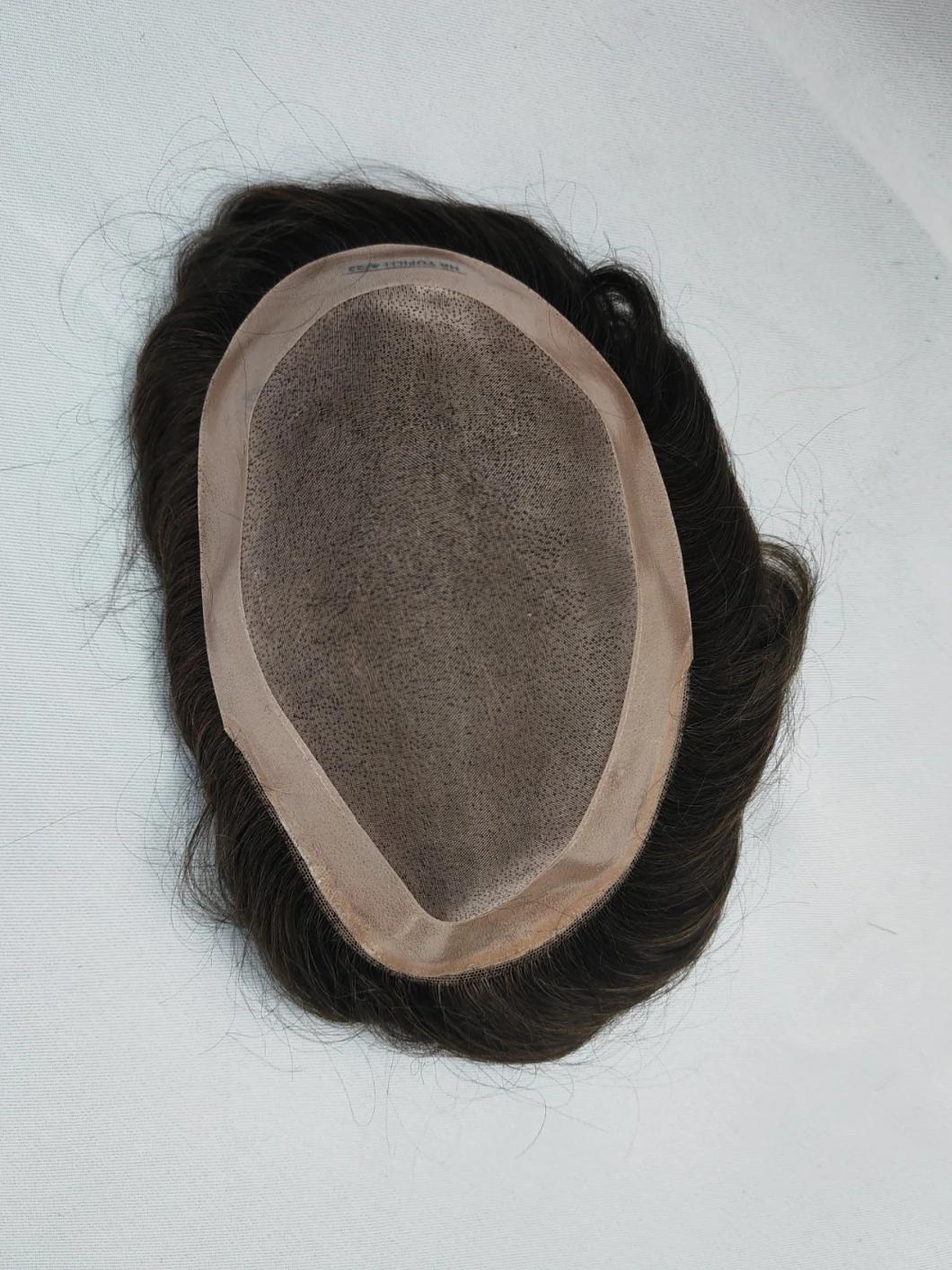 2022 Best Hand Knotted Natural Fine Mono Base Human Hair Wig Made of Remy Human Hair