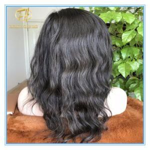 High Quality Hot Sales Natural Color Full Lace Human Hair Lace Wigs with Factory Price Wig-070