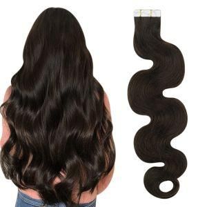 Natural Human Hair Tape in Extensions Body Wavy
