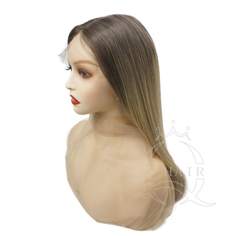 Wholesale High Quality Human Hair Wigs/Lace Top Wigs/Swiss Lace Wigs/Lace Front Wigs for White Women with Beauty or Medical Use