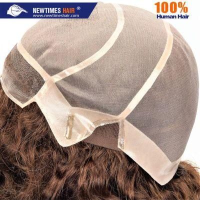 Custom Women&prime;s Mono Base with Fine Welded Mono Front Human Hair Wig