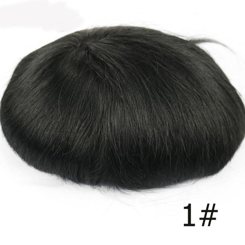 Kbeth Silk Bas Men Toupee Human Hair Toupees Repalce System Patch 6X6 150% Density Afro Kinky Mens Toupee Salt and Pepper