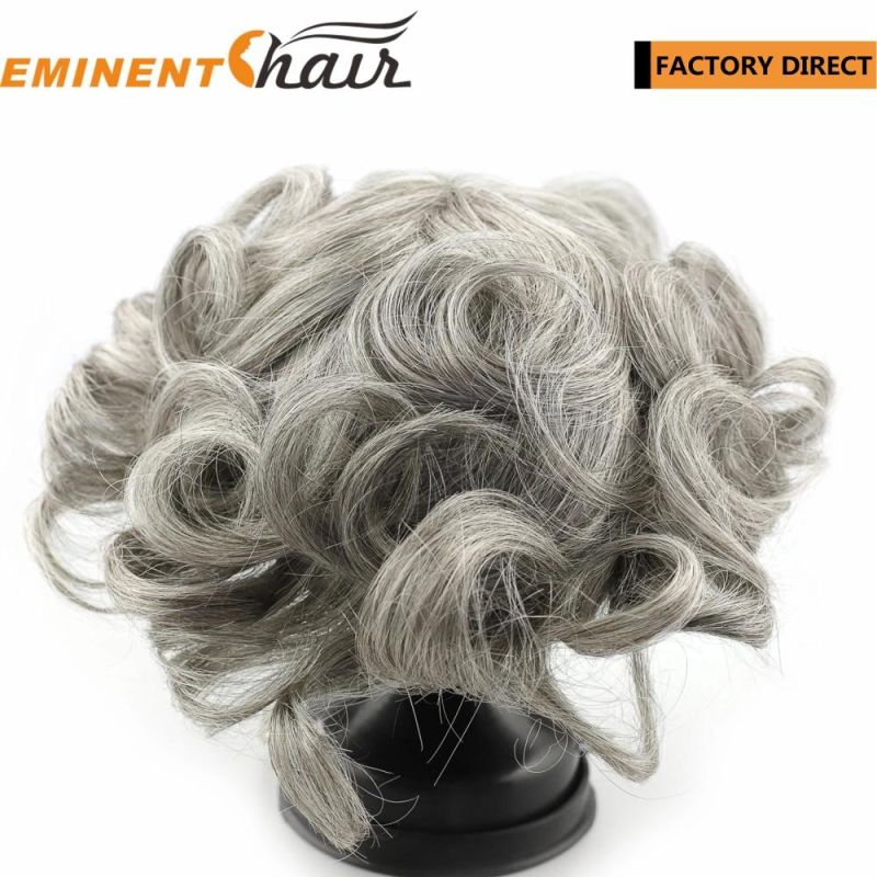 Factory Direct Grey Hair Toupee Men′ S Hair Replacement
