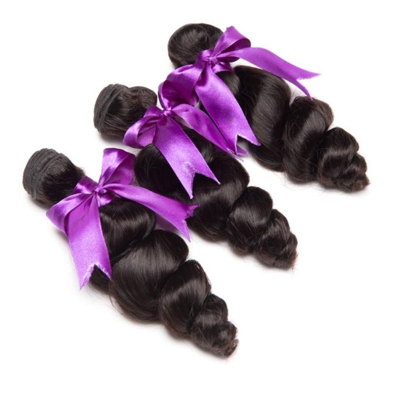 Brazilian Hair Weave Bundles Loose Wave Bundles with Frontal Human Hair 3 Bundles with Frontal Hair Extension