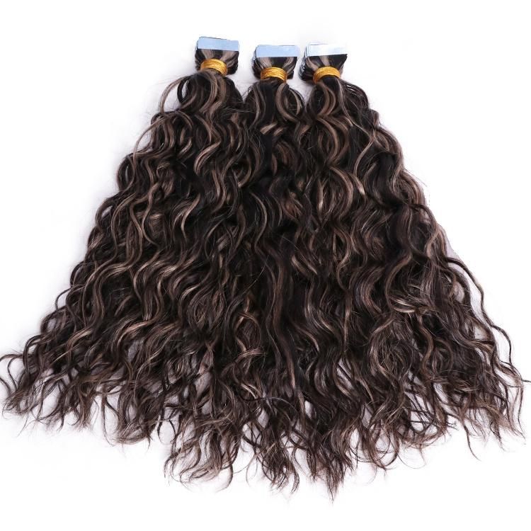 European/Indian/Brazilian/Russian Tape in Remy Human Hair Extension Piano Color