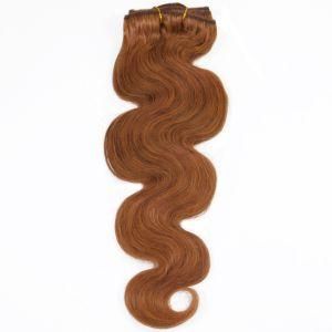 Indian Body Wave Copper Red Clip-in 100% Human Hair