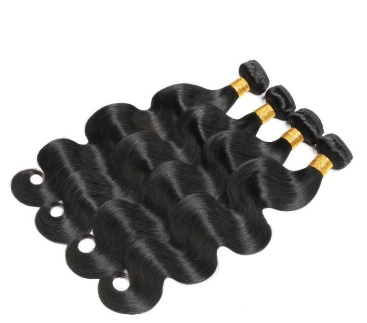 Remy Human Hair Extension Body Wave Hair Bundles with Frontal