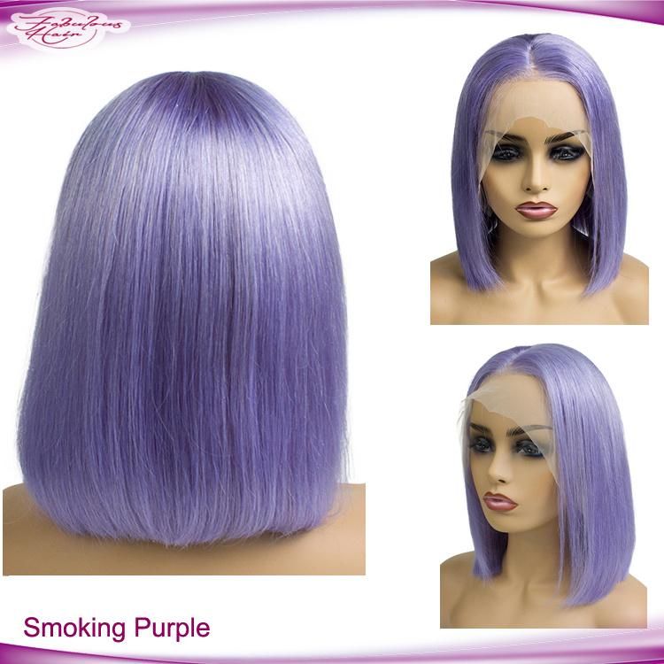 Factory Wholesale 12A Lace Front Color Bob Wigs