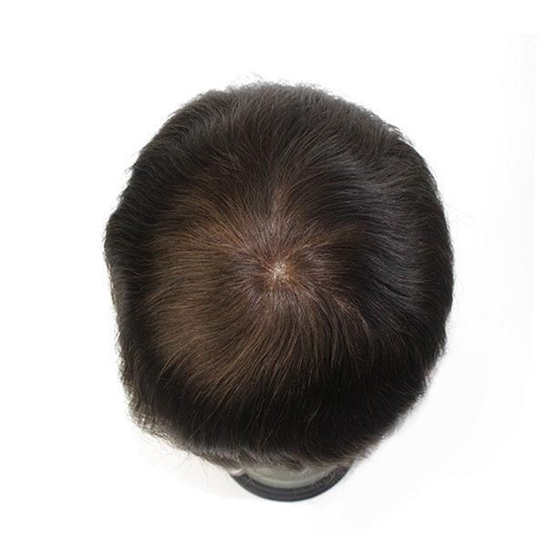 Hairpiece for Men French Lace with Thin PU Coated Back Sides
