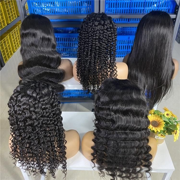 Wholesale Brazilian Virgin Hair Transparent Human Lace Front Wig HD for Black Women