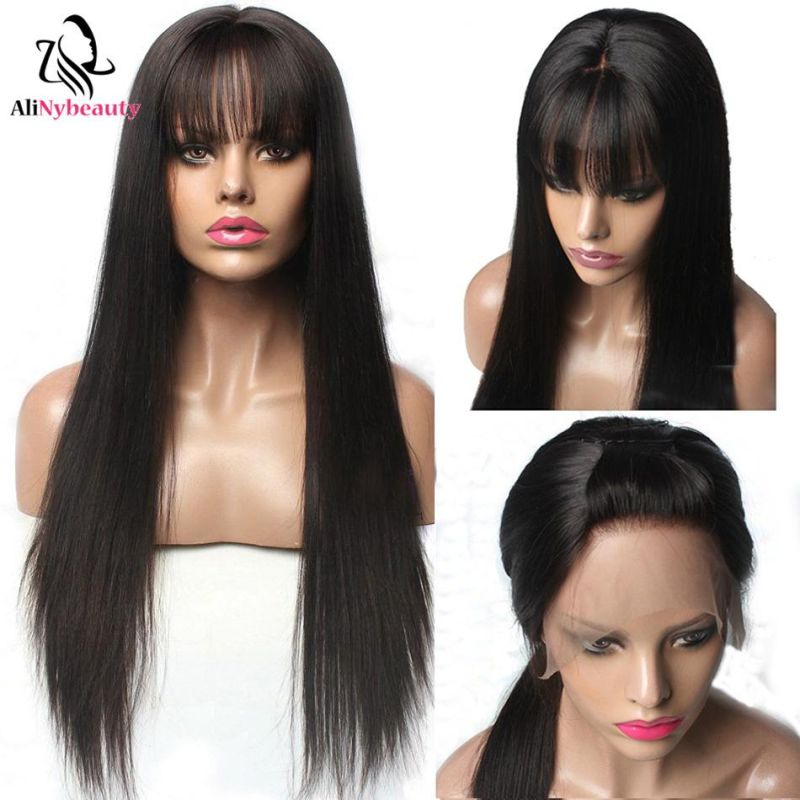 Alinybeauty Wholesale China Mink Raw Lace Front Wig Virgin Brazilian 100 Human Hair Lace Wig