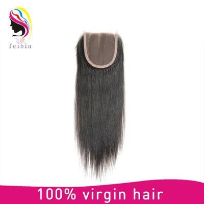 Factory Cheap Brazilian Human Hair Virgin 4*4 Lace Closure
