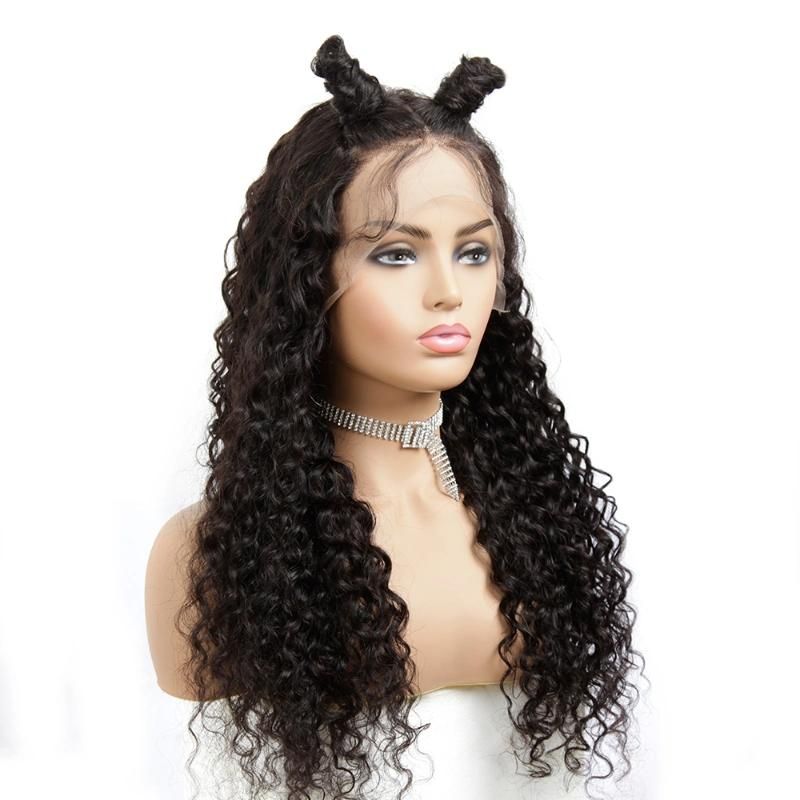 Factory Price High Quality 8A Brazil Human Hair Water Wave Wig 150% 13*4 Remy Hair Wig