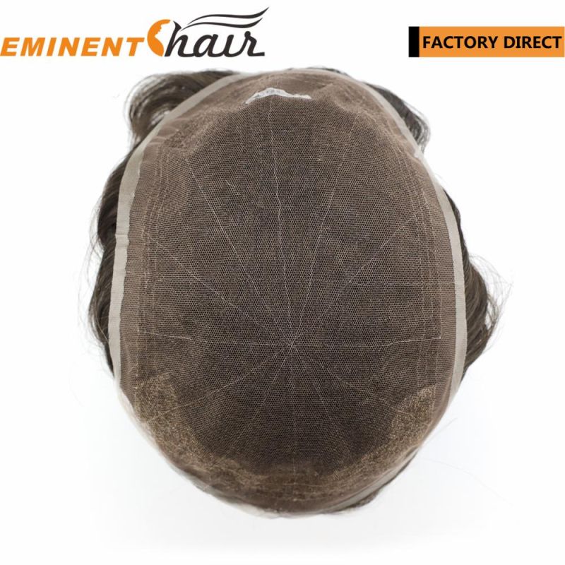 Factory Direct Human Hair Stock Lace Hairpiece