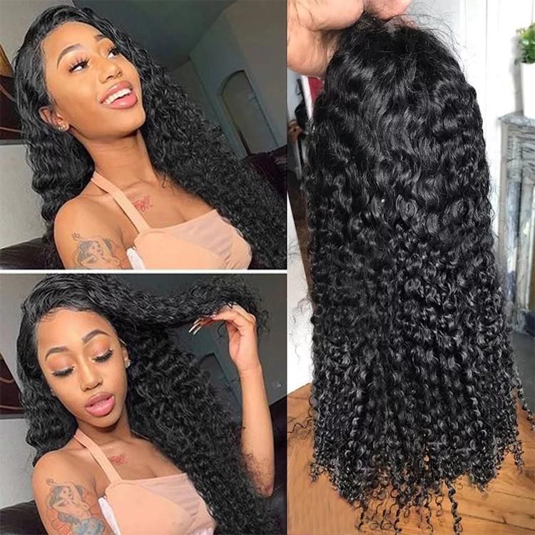 Kbeth Human Hair Wig for Nigeria Black Women Luxury Birthday Gift Hot Selling Cheveux 18 Inch 100% Brazilian 150% Density Kinky Curly HD Lace Front Wigs Vendor