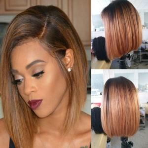 7A Grade Sliky Straight Bob Style Short Brazilian Hair Full Lace Wig with Baby Hair Natural Side Part Virgin Brazilian Hair