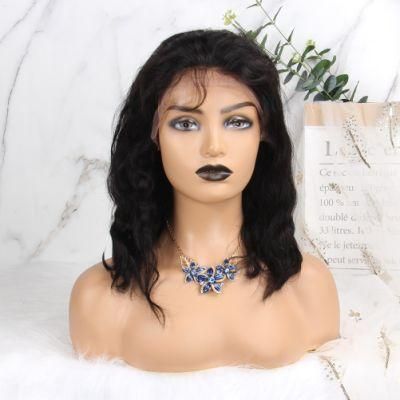 Human Hair Front Straight 100% Brazilian Wholesale Transparent Lace Frontal Wigs