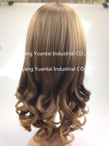 Fashion Long Wavy Synthetic Hair Wig for Woman / Human Hair Feeling