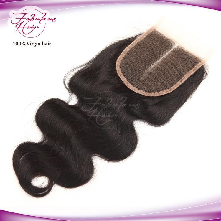 14 Inch 4X4 HD Brazilian Body Wave Middle Part Lace Closure