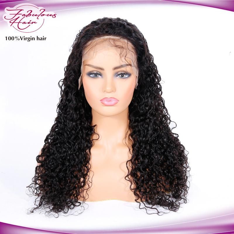 Indian Water Wave Hair Real Natural 100% Human Hair Wigs