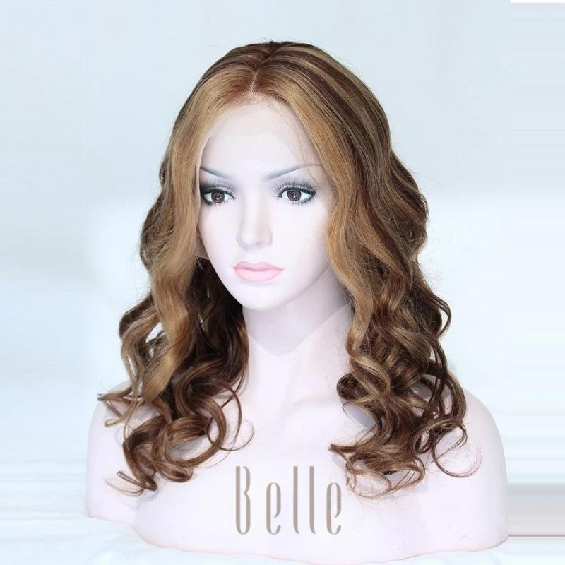 Super Natural Parting 100% Virgin Human Hair Lace Front Wig