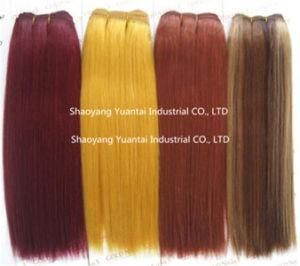 Dyed Color Human Hair Weft/Weaving Extension Made of Virgin Hair