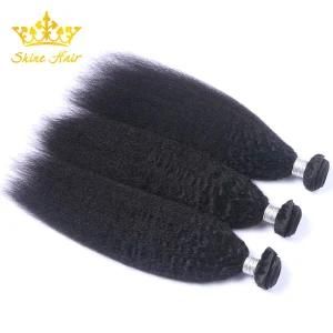 Unprocessed Remy Brazilian Human Hair for Virgin Hair Bundles of Kinky Straight