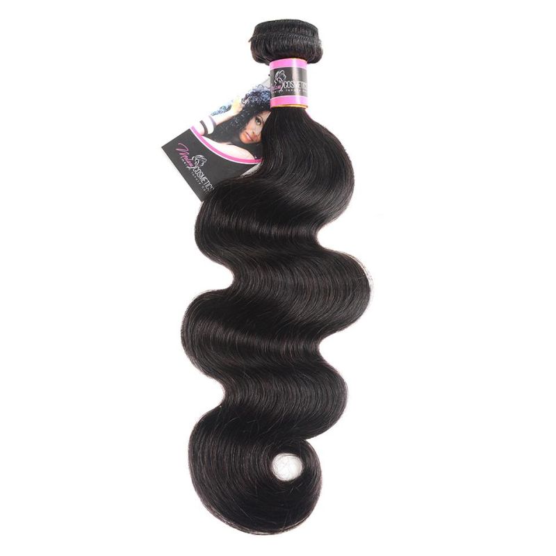 Afro Women Hair Brazilian Body Wave Hair Weave Bundles Natural Color 100% Human Hair Weaving 3 Piece 8-30inch Remy Hair Extension