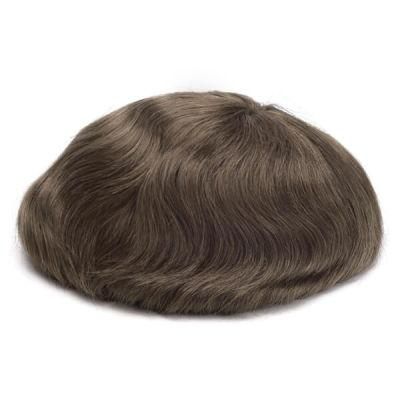 Hollywood French Lace Natural Human Hair Stock Toupee for Men New Times Hair