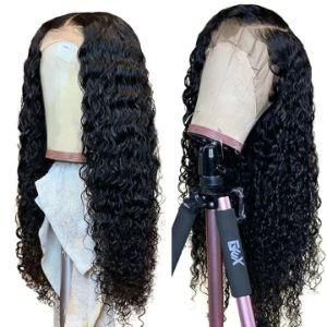 Wholesale 1b Long Curly Wig Deep Curl Lace Front Wig Curly 13X4 Lace Front Wig with Baby Hair