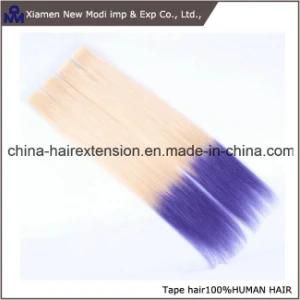 Indian Ombre Color Virgin Tape Hair Human Hair Extension